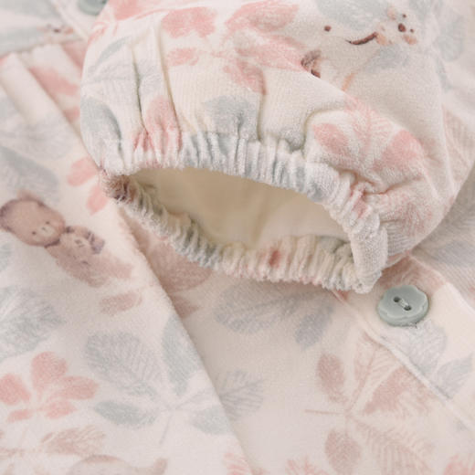 棉果果秋季新品女童百搭薄绒翻领连衣裙M322700224436 商品图5