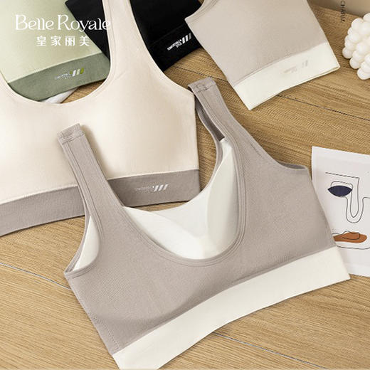 新款运动深U美背可外穿背心打底女款简约时尚款上衣BXM5138 商品图3