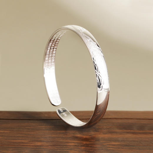 荷韵心经·盈香银手镯 商品图2