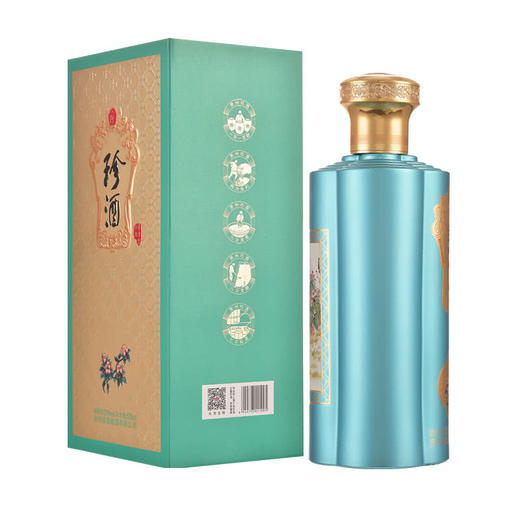 （限时加赠福鼎白茶礼盒）【自营】当季新品 珍酒海棠花  酒中珍品口粮酒 53度酱香型白酒 53度 500ml *6瓶 商品图2