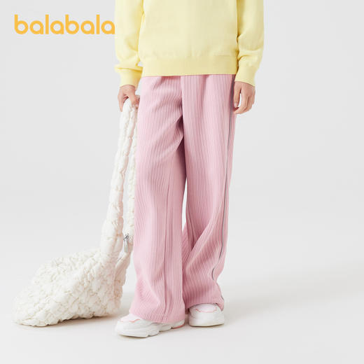 巴拉巴拉童装女童长裤儿童宽松直筒裤秋季新款裤子复古休闲裤 商品图0