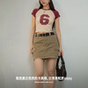 马登美式包臀裙高腰纯棉半身裙显瘦A字裙短款小个子短裙辣妹夏女 商品缩略图3
