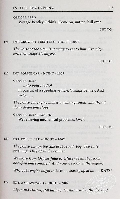 【中商原版】 好兆头剧本书 The Quite Nice and Fairly Accurate Good Omens Script Book 英文原版 Neil Gaiman 影视 商品图6