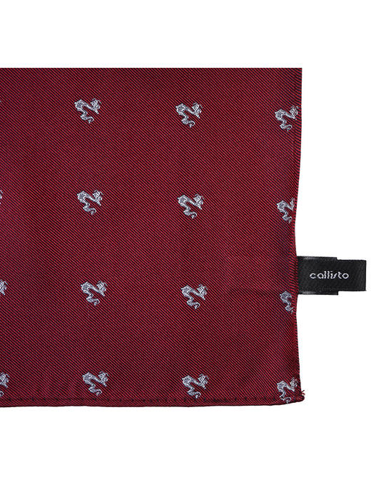 callisto红色桑蚕丝口巾 商品图3