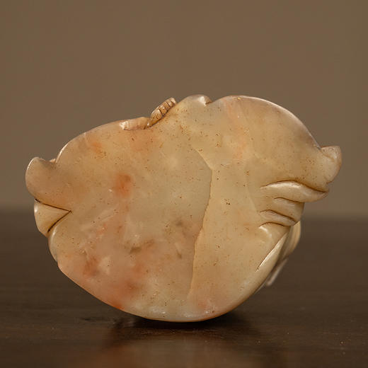 清 寿山石描金彩绘童子观音像（红木座） 商品图4