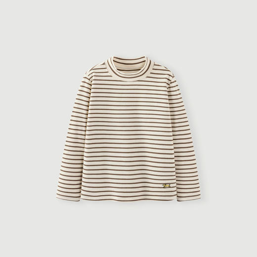 【99元任选3件】迷你巴拉男女童秋上衣半高领亲肤长袖T恤 商品图4