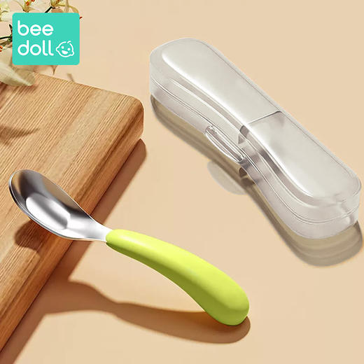 beedoll蓓兜元宝勺子-清新绿 商品图0