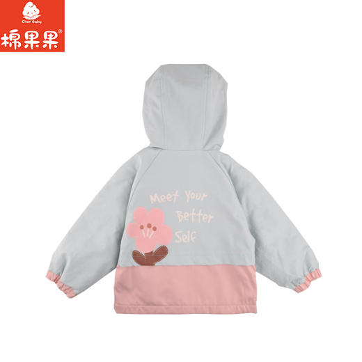 棉果果秋季新品女童加绒加厚摇粒绒防风保暖休闲冲锋衣外套加绒保暖风衣M322100324428 商品图8