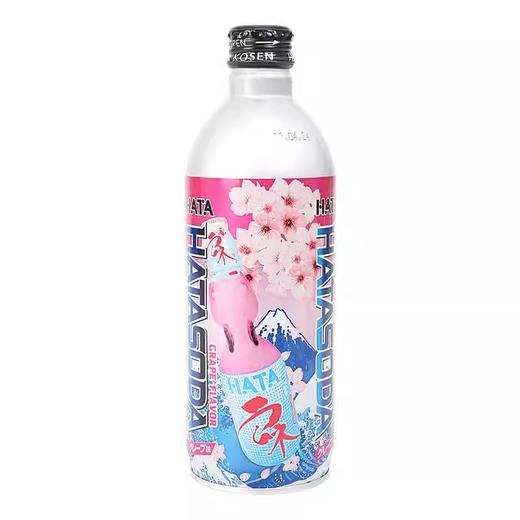 HATASODA葡萄味碳酸饮料（樱花版）500g 商品图0