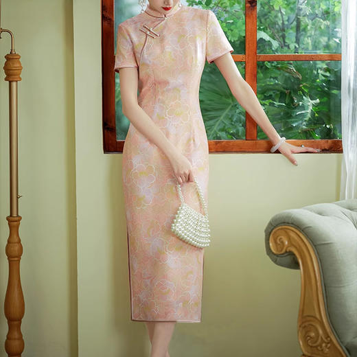 裁缝学苑AQ321新中式旗袍纸样女装桑蚕丝新款夏季连衣裙样板图纸 商品图6