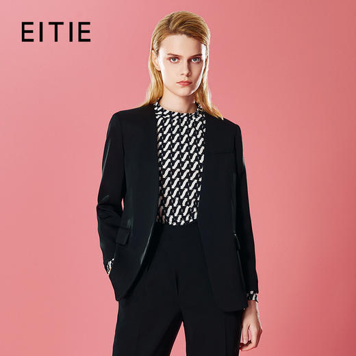 EITIE爱特爱优雅气质通勤干练收腰西装外套秋季新款7903605 商品图0
