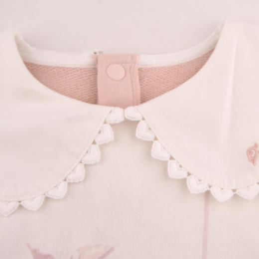 棉果果秋季新品女童卡通圆领大翻领卫衣M322180224437 商品图2