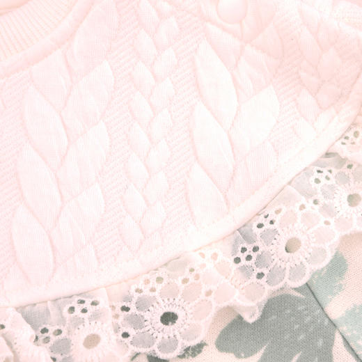 棉果果秋季新品女童春秋款简约百搭大翻领圆领套头卫衣M322180224434 商品图2