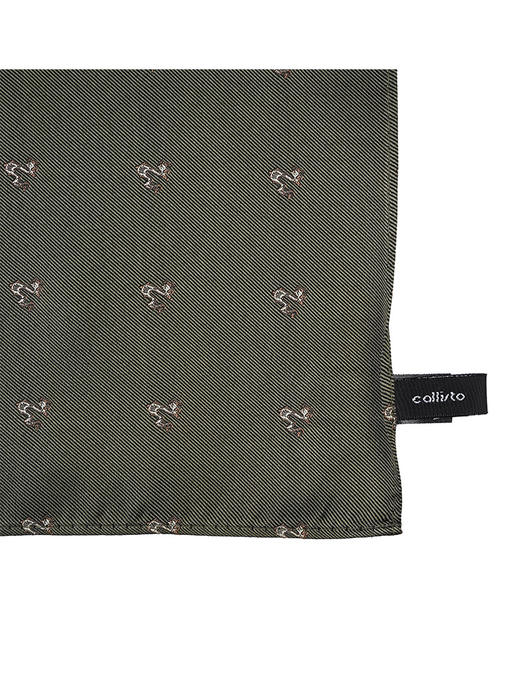 callisto咖啡色桑蚕丝口巾 商品图2