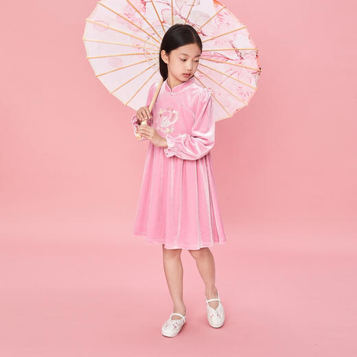 女童长袖连衣裙秋季新款安奈儿童装实体店同款AG333675 商品图3