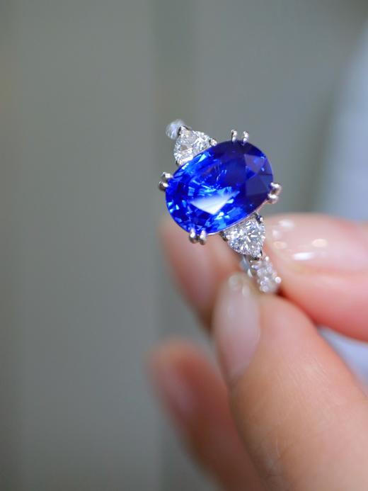 3.45ct 4.65g蓝宝石戒指 商品图0