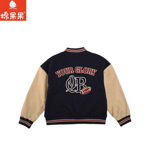 棉果果秋季新品春秋款男童户外运动外套无帽棒球服外套M312100424450 商品图2