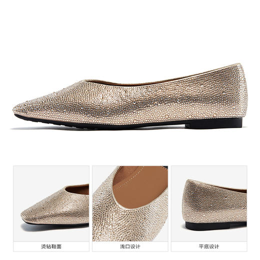 星期六闪钻小方头平底单鞋SSC3111219 商品图9