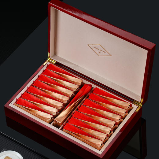 见山烤漆木盒【通版•摆泡•红】55元一套/一件12套 商品图1