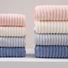 「云般触感浴巾！送毛巾+干发帽」新款家用加大加厚浴巾糖果绒条绒浴巾居家布艺 不掉毛洗澡裹巾毛巾三件套 商品缩略图1