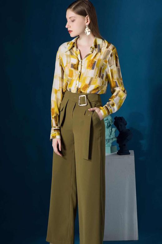 3F5781--琉璃黄色衬衫--《绿色系列》 商品图1