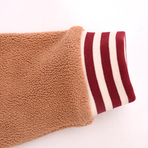 棉果果秋季新品男童秋冬加绒加厚卡通小狗爬服偏襟连体衣M312720424487 商品图2