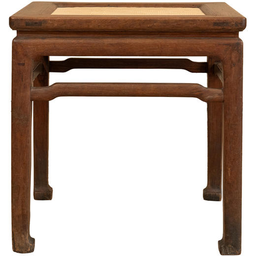 清早期 黄花梨束腰罗锅枨马蹄腿方凳 商品图5