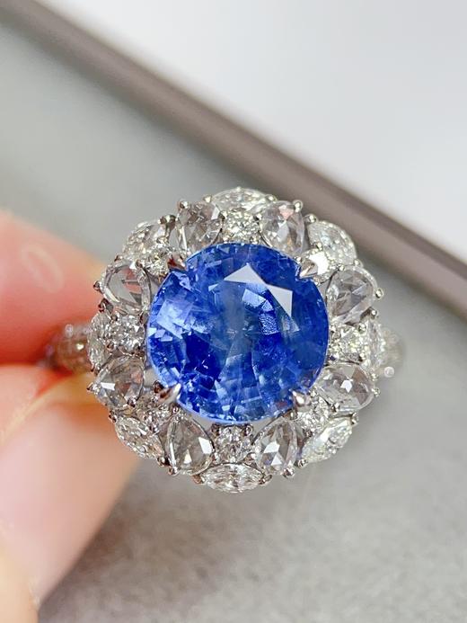 4.56ct 蓝宝石戒指吊坠 商品图2