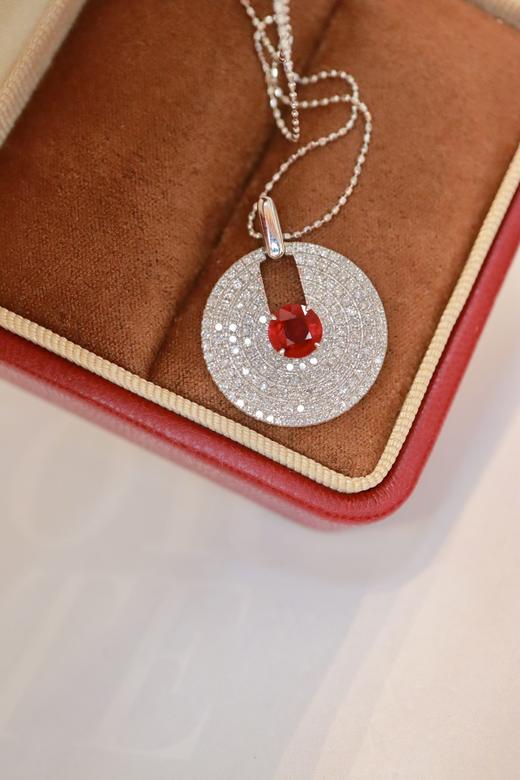0.8ct 红宝石项链 商品图3