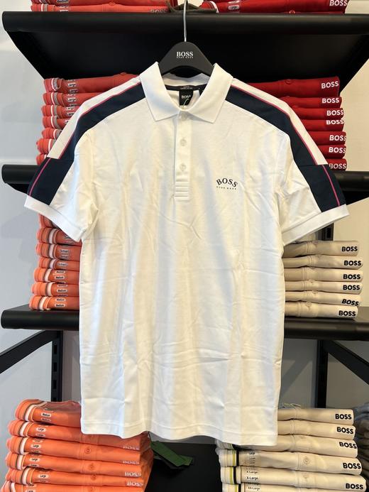 夏季款 Hugo Boss 男士黑标SLIM FIT修身拼色时尚短袖POLO衫 商品图2