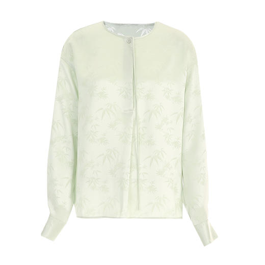 VIMAGE纬漫纪新中式气质通勤印花舒适印花上衣秋季新款V2209802 商品图6