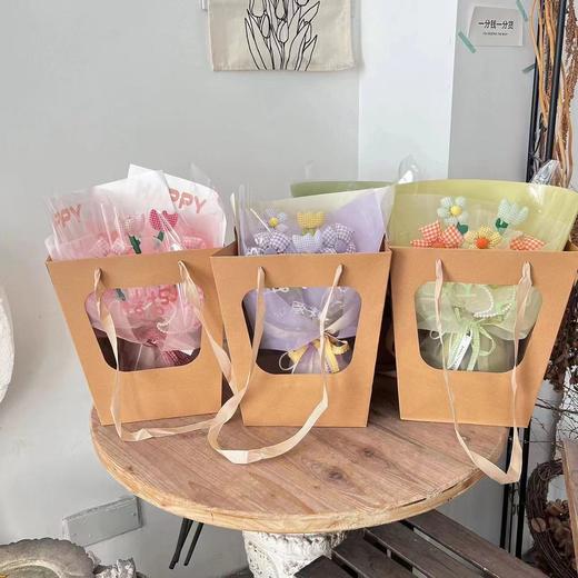 梯形橱窗手提袋牛皮色（2个/包） 商品图5