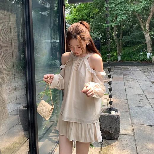 金蘑菇菇 你的甜茶～/85天丝莱赛尔法式夏日宽松夏季显瘦 衬衫 商品图0