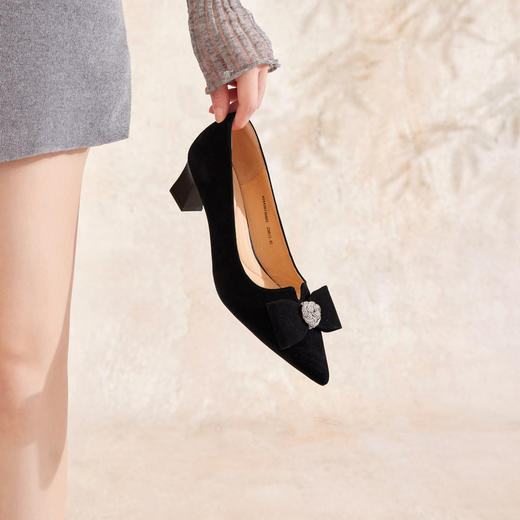 千百度 秋季 浅口单鞋 A24458130 商品图2