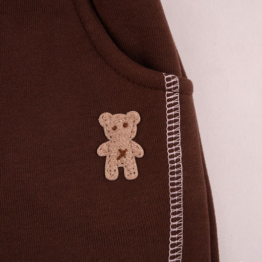 棉果果秋季新品女童秋冬保暖复合绒加绒针织长裤M322200424441 商品图1