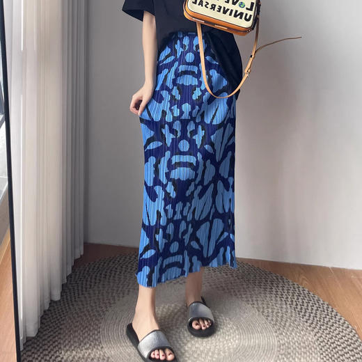 夏季度假花色仙女裙松紧腰弹力大_ym 商品图2