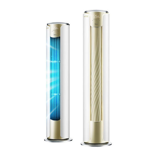 美的3匹 一级能效 无风感变频空调 智能WiFi圆柱柜机 舒适星 钛金 KFR-72LW/BP3DN8Y-YB333(B1) 商品图0