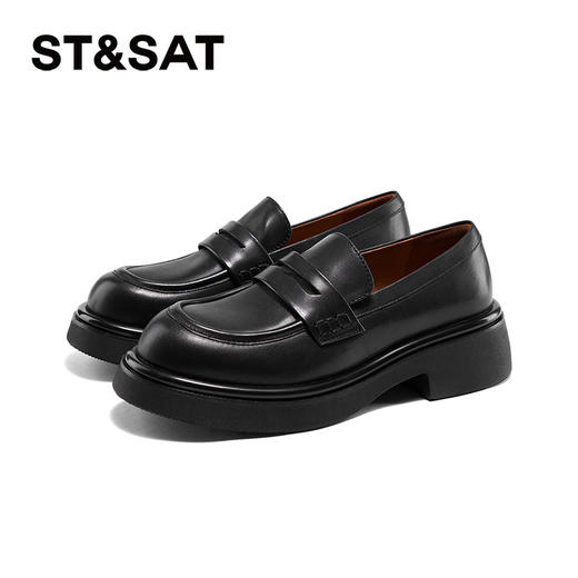 星期六中式刺绣厚底乐福鞋SSC3111137 商品图5