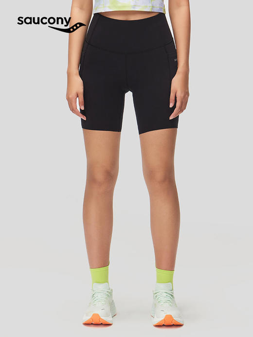 Saucony 索康尼 女款 紧身运动跑步四分裤 商品图0