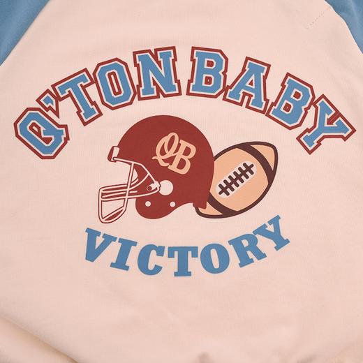 棉果果秋季新品男童春秋款简约百搭撞色小毛圈圆领套头卫衣M312180224459 商品图4