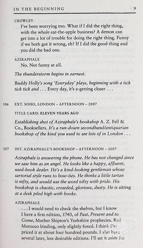 【中商原版】 好兆头剧本书 The Quite Nice and Fairly Accurate Good Omens Script Book 英文原版 Neil Gaiman 影视 商品图5