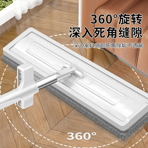 「19.9包邮！升级加大加宽款」居家日用免手洗平板拖把 干湿两用吸水懒人拖把加粗加大清洁工具拖布可旋转 商品图2