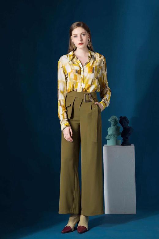 3F5781--琉璃黄色衬衫--《绿色系列》 商品图3