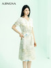 【商场同款】阿菁娜2024夏季新款新中式水墨画收腰连衣裙A30X212075 商品缩略图3