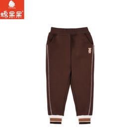 棉果果秋季新品女童秋冬保暖复合绒加绒针织长裤M322200424441