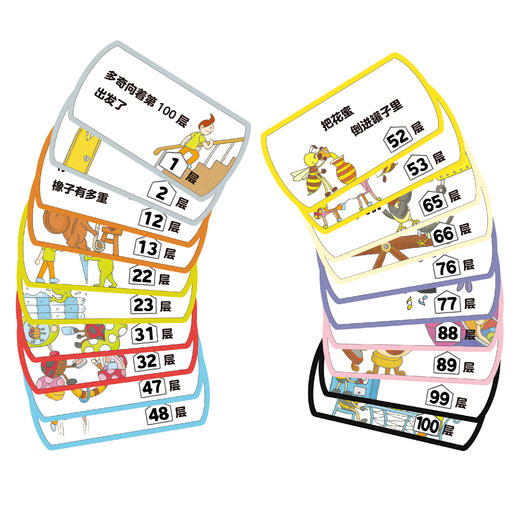 《100层的房子》绘本大套装（全5册+2个拼图+一副卡牌）好看又好玩！ 人气绘本《100层的房子》经典绘本+官方游戏大集合（3-6岁） 商品图11