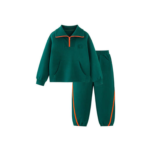 迷你巴拉运动风长袖套装男女童儿童舒弹有型学院风时尚 商品图4