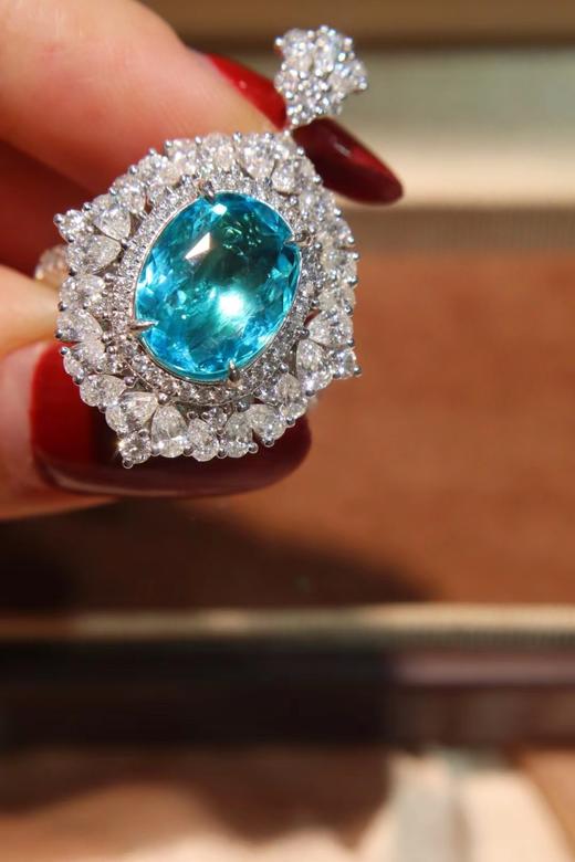 3.94ct 帕拉伊巴戒指 商品图4