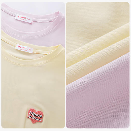 【商场同款】熳洁儿 夏季女士家居服天丝棉圆领短袖短裤套装休闲印花24203216 商品图3