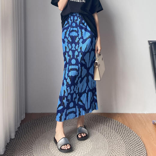 夏季度假花色仙女裙松紧腰弹力大_ym 商品图0